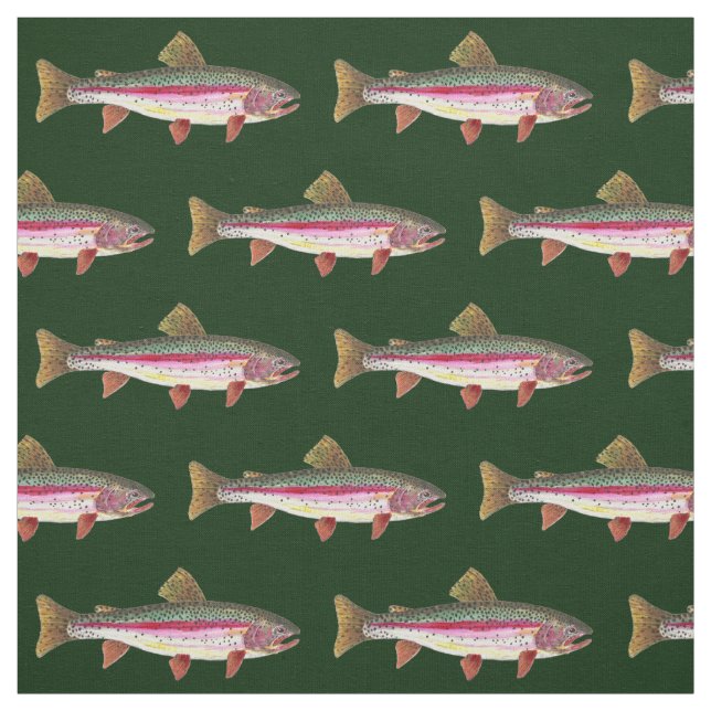 Trout Fishing Fabric (Swatch)