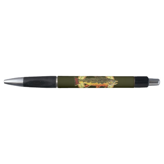 Trout Fishing Fish More Work Less Pen (Front)
