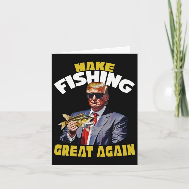 Trout Fishing Fishing Novelty Fisherman Gift  Card (Front)