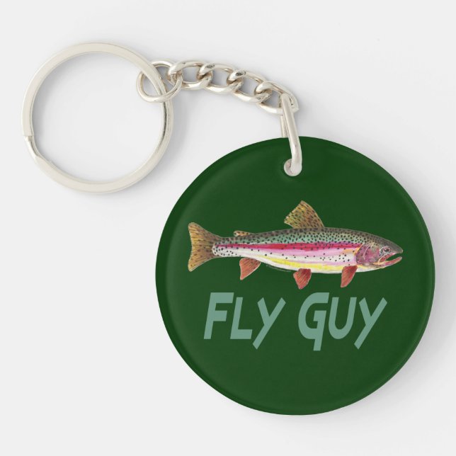 Trout Fishing Keychain (Front)