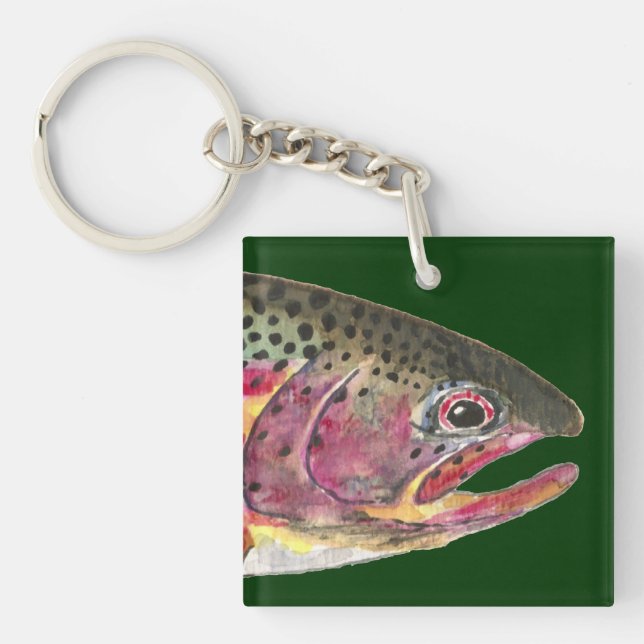 Trout Fishing Keychain (Front)