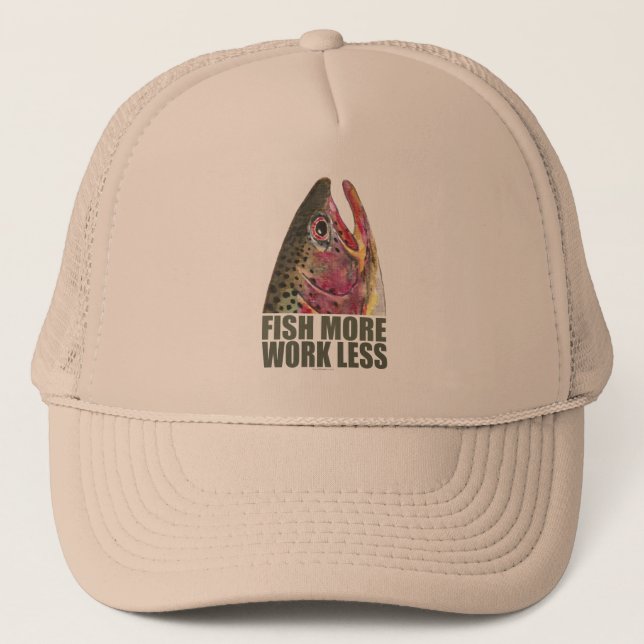 Trout Fishing More Trucker Hat (Front)