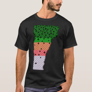 Trout Fishing Rainbow Trout Pattern Vermont State T-Shirt