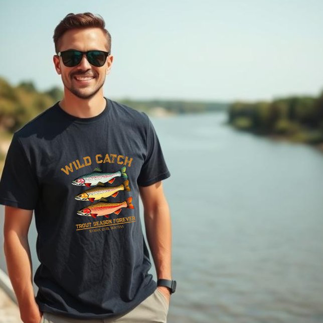 Trout Fishing Shirt (Wild Catch Trout Season Forever)