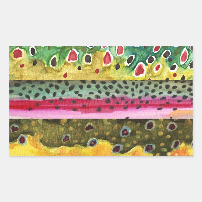 Trout Fishing Sticker (Front)