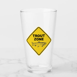 Trout Fishing Zone Glass