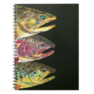 Trout Fly Fishermen Notebook