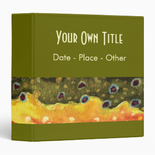 Trout Fly Fishing Binder