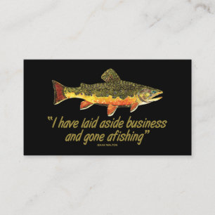 Trout Fly Fishing Business Card