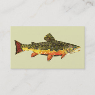 Trout Fly Fishing Business Card