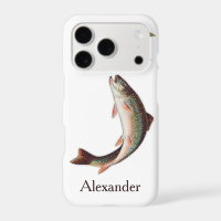 Trout Fly Fishing Flies  Rustic Watercolor design