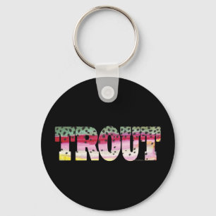 Trout Fly Fishing Keychain