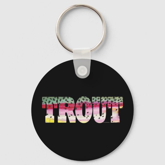 Trout Fly Fishing Keychain (Front)