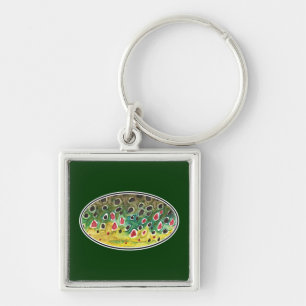 Trout Fly FIshing Keychain