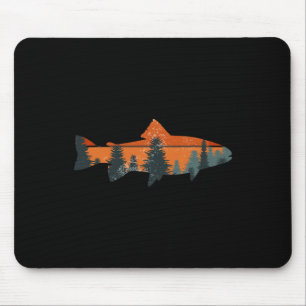 Trout Fly Fishing Nature Outdoor Fisherman Gift Mouse Pad