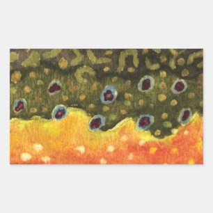 Trout Fly Fishing Sticker