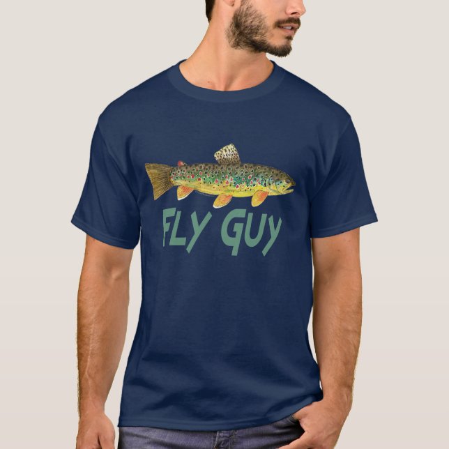 Trout Fly Fishing T-Shirt (Front)