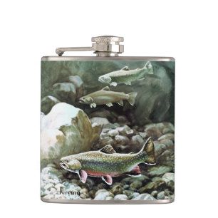 Trout Hip Flask