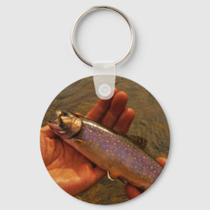 Trout in Hands Keychain