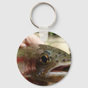 Trout in Hands Keychain