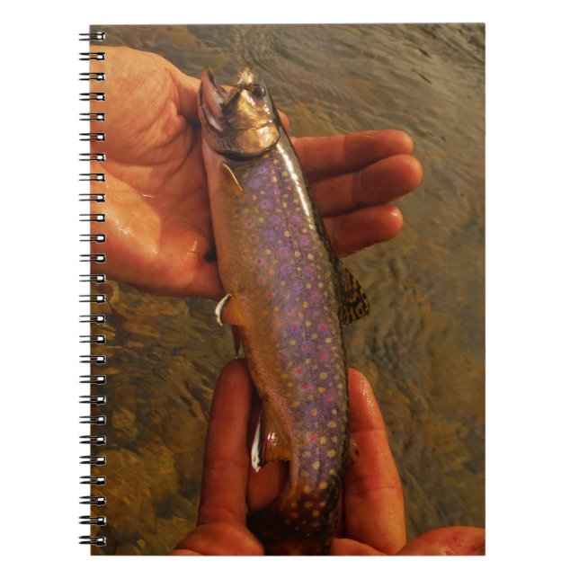 Trout in Hands Notebook (Front)