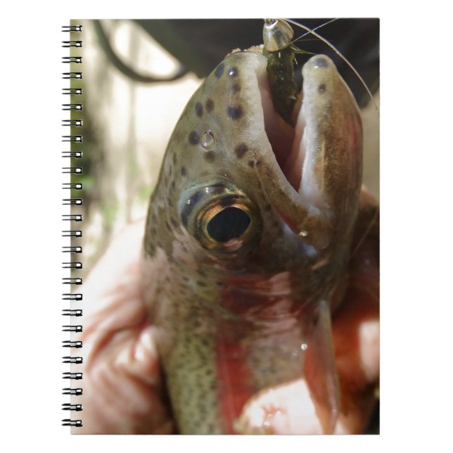 Trout in Hands Notebook (Front)