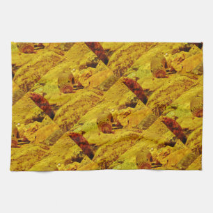 Trout in stream kitchen towel