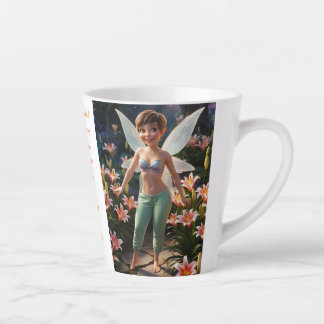 Trout Lily Flower Fairy Latte Mug