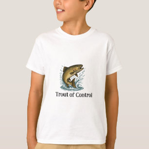 Trout of Control Kid's T-Shirt