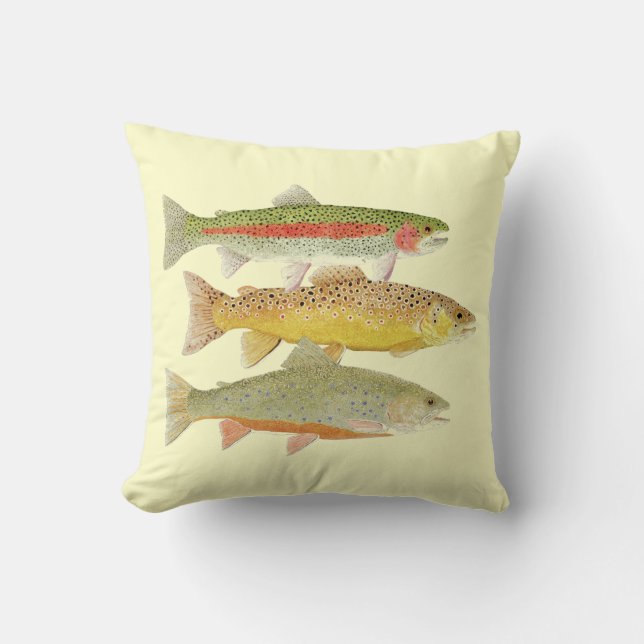Trout Pillow (Front)
