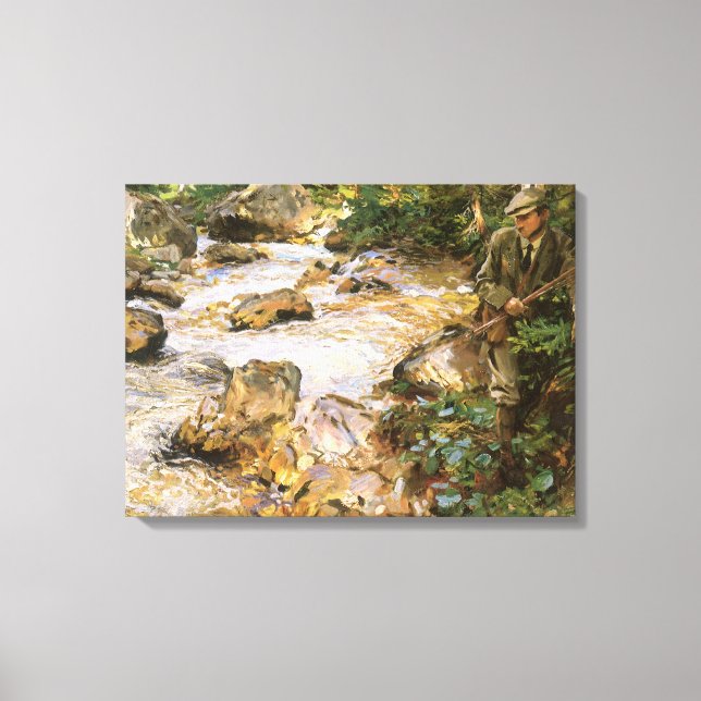 Trout Stream in the Tyrol by John Singer Sargent Canvas Print (Front)