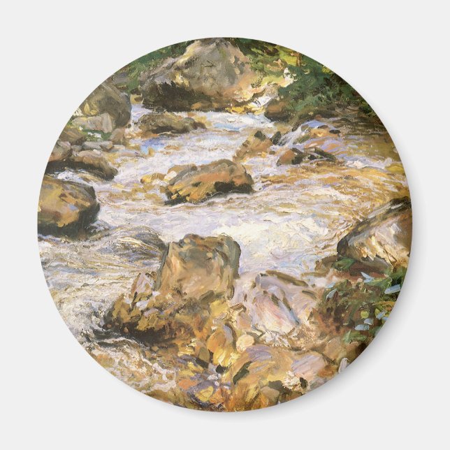 Trout Stream in the Tyrol by John Singer Sargent Magnet (Front)