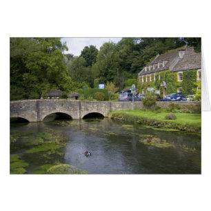 Trout stream in the village of Bibury,