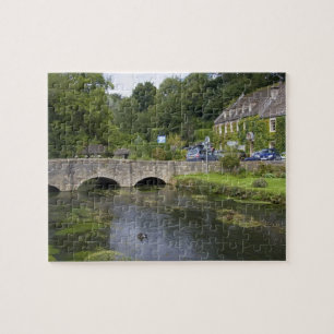 Trout stream in the village of Bibury, Jigsaw Puzzle