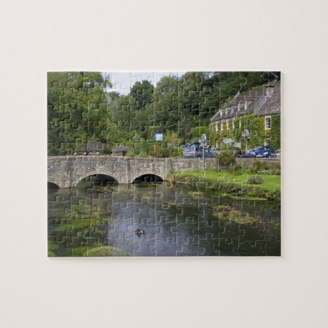 Trout stream in the village of Bibury, Jigsaw Puzzle (Horizontal)