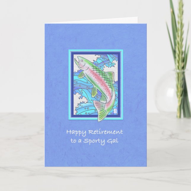 Trout to Sporty Gal Retirement Card (Front)