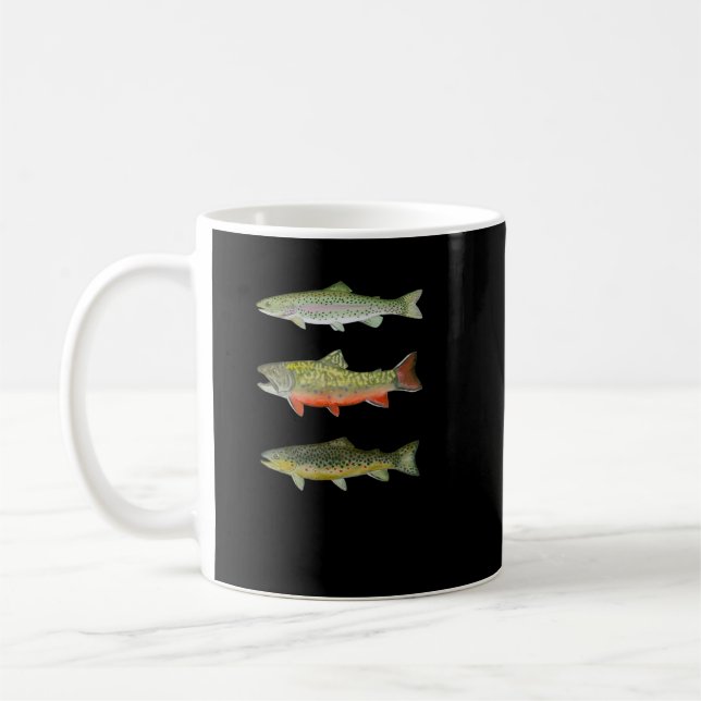 Trout Triad  Coffee Mug (Left)