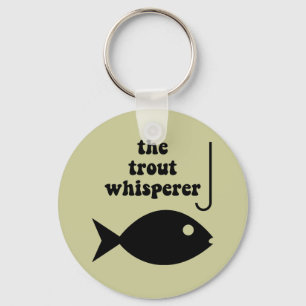 trout whisperer fishing keychain