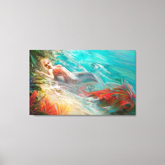 Trouvaille mermaid canvas print (Front)