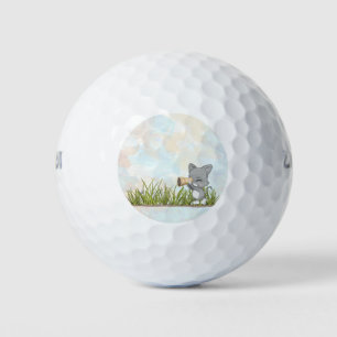 Trouver la balle de golf papa dans la balle de gol