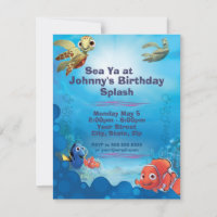 Trouver Nemo Invitation Anniversaire