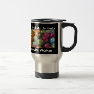 Trouveur drôle de marbre de tasse d'assistant