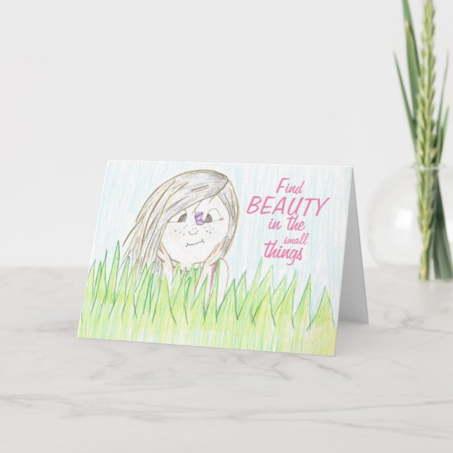 Trouvez De La Beauté Dans La Carte Des Petites Cho (Devant)