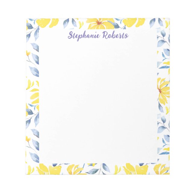 Trouvez votre Bloc-notes en fleur parfait (Devant)