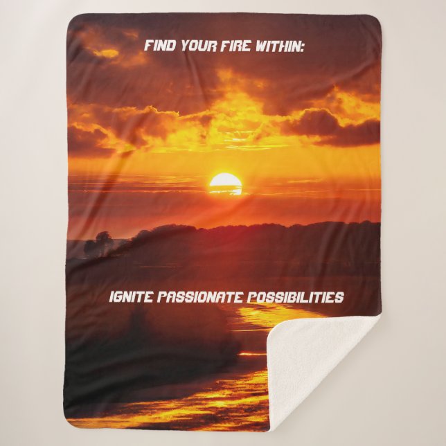 "Trouvez votre feu dans" couverture Sherpa (Devant)