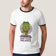 Trouvez votre solde - T-shirt grenouille Yoga"
