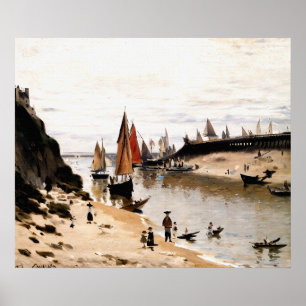 Trouville Breakwater Poster