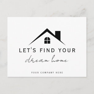 Trouvons votre rêve Home Immo Carte postale