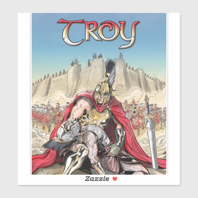 Troy: An Empire Under Siege vinyl sticker (Sheet)
