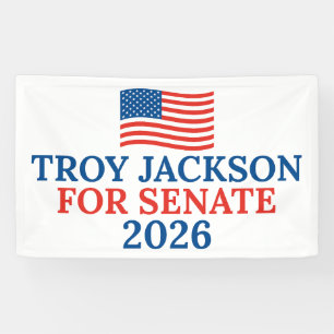 Troy Jackson for Senate 2026 Election Party Banner